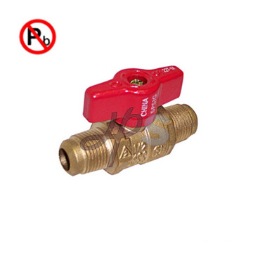 NSF free lead brass gas ball valve for USA market MXM thread